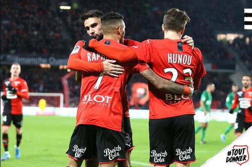  雷恩下半场发力迅猛，换人调整收到奇效逆转卡昂防线